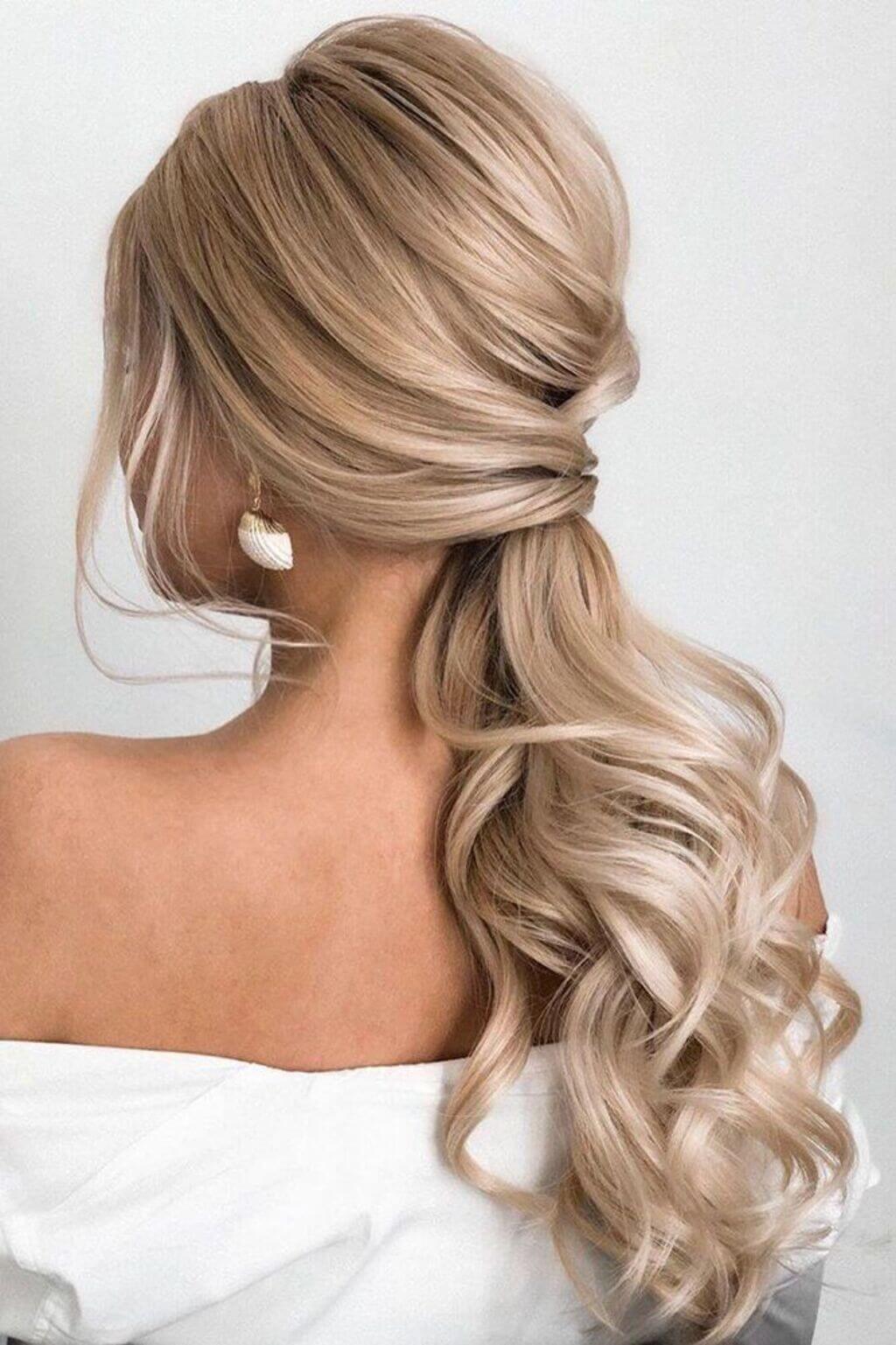 Wedding Hairstyle With Ponytail