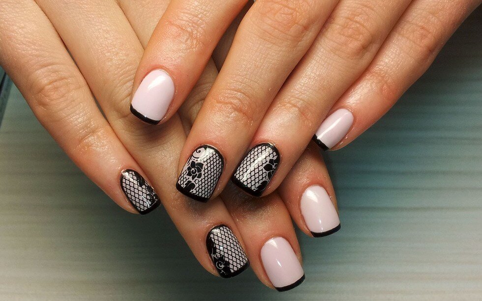 stylish french nails designs