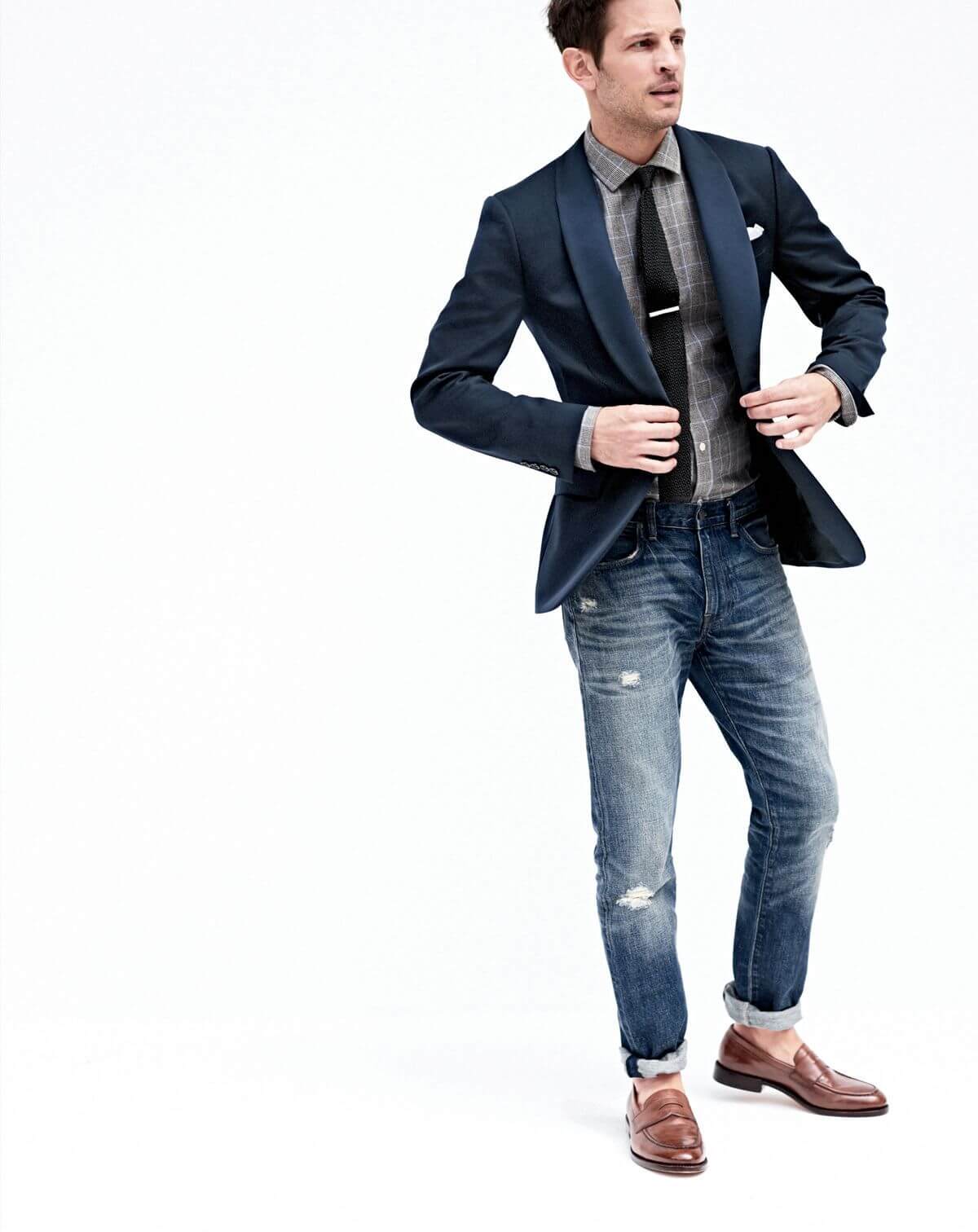 Casual Menswear and formal combination