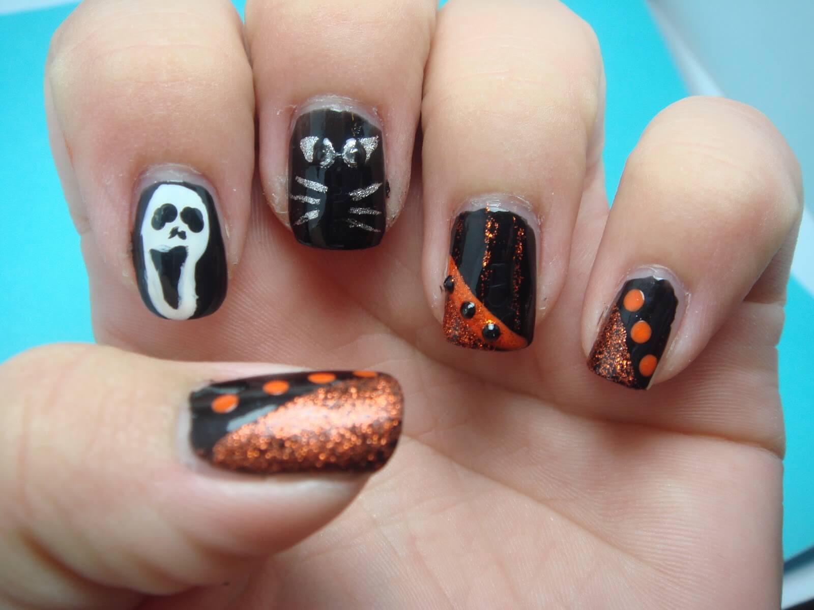 halloween press on nails