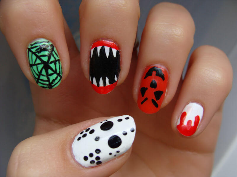 easy halloween nails styles