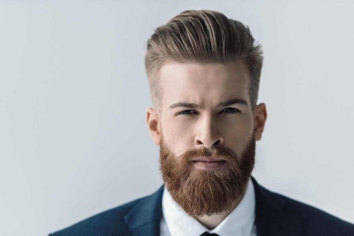 beard styles for men with short hair
