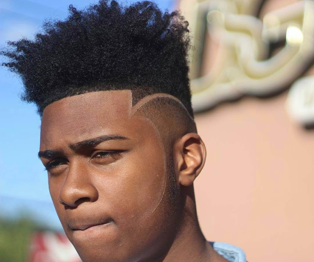 black guy haircuts with blonde