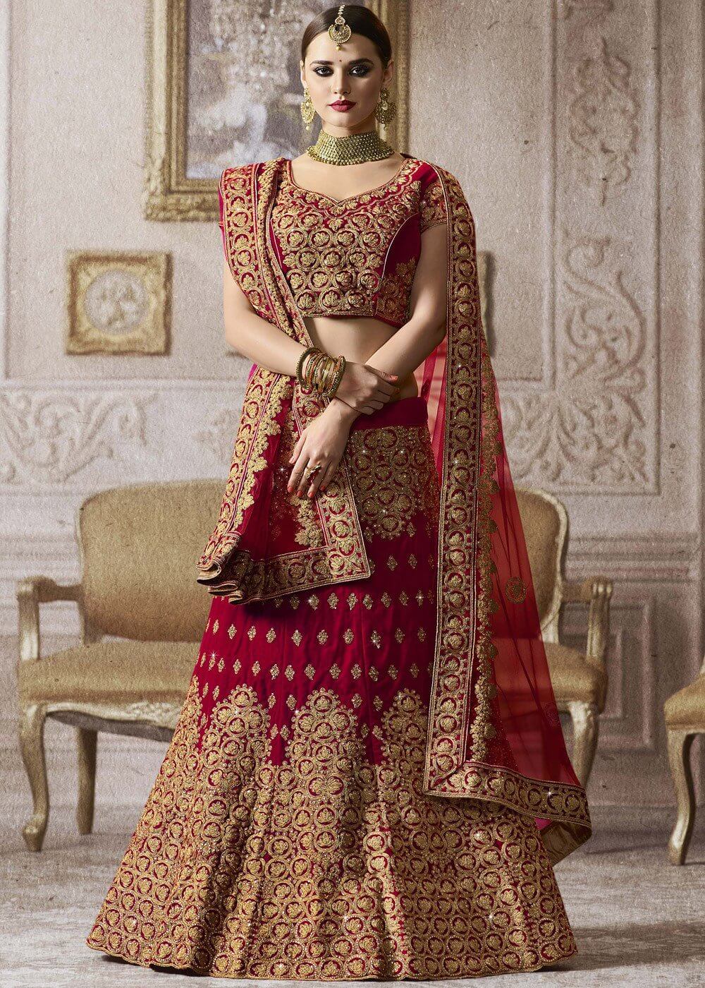 zipker bridal lehenga