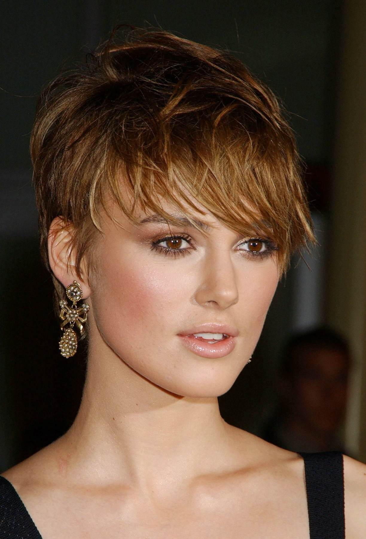 keira knightley No Parting Pixie hair cut