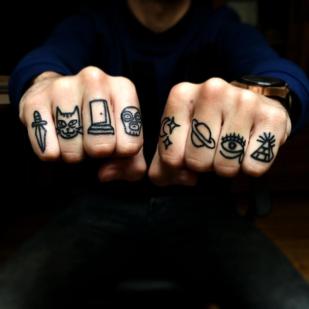 small fingers tattoos