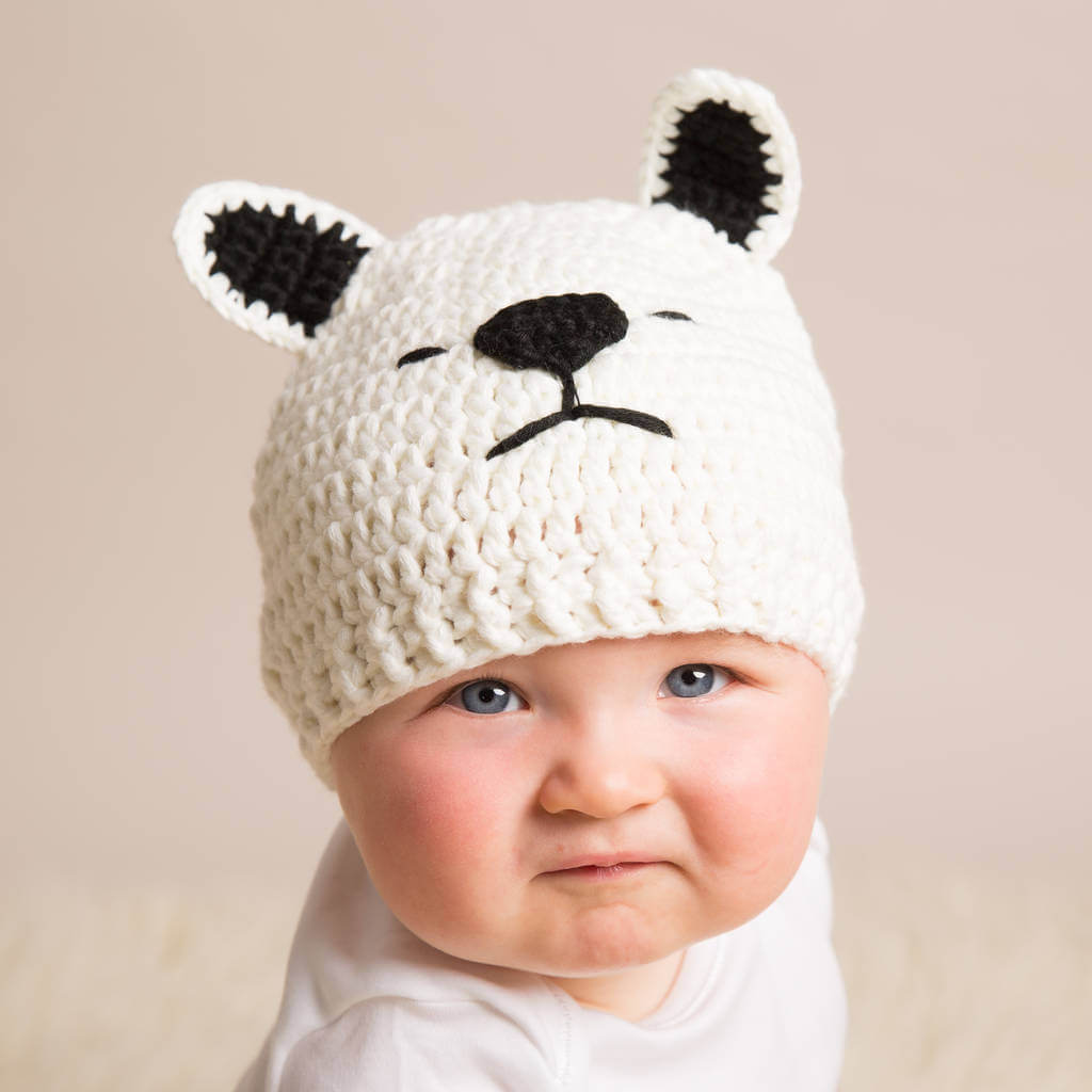 knitted christmas baby hats