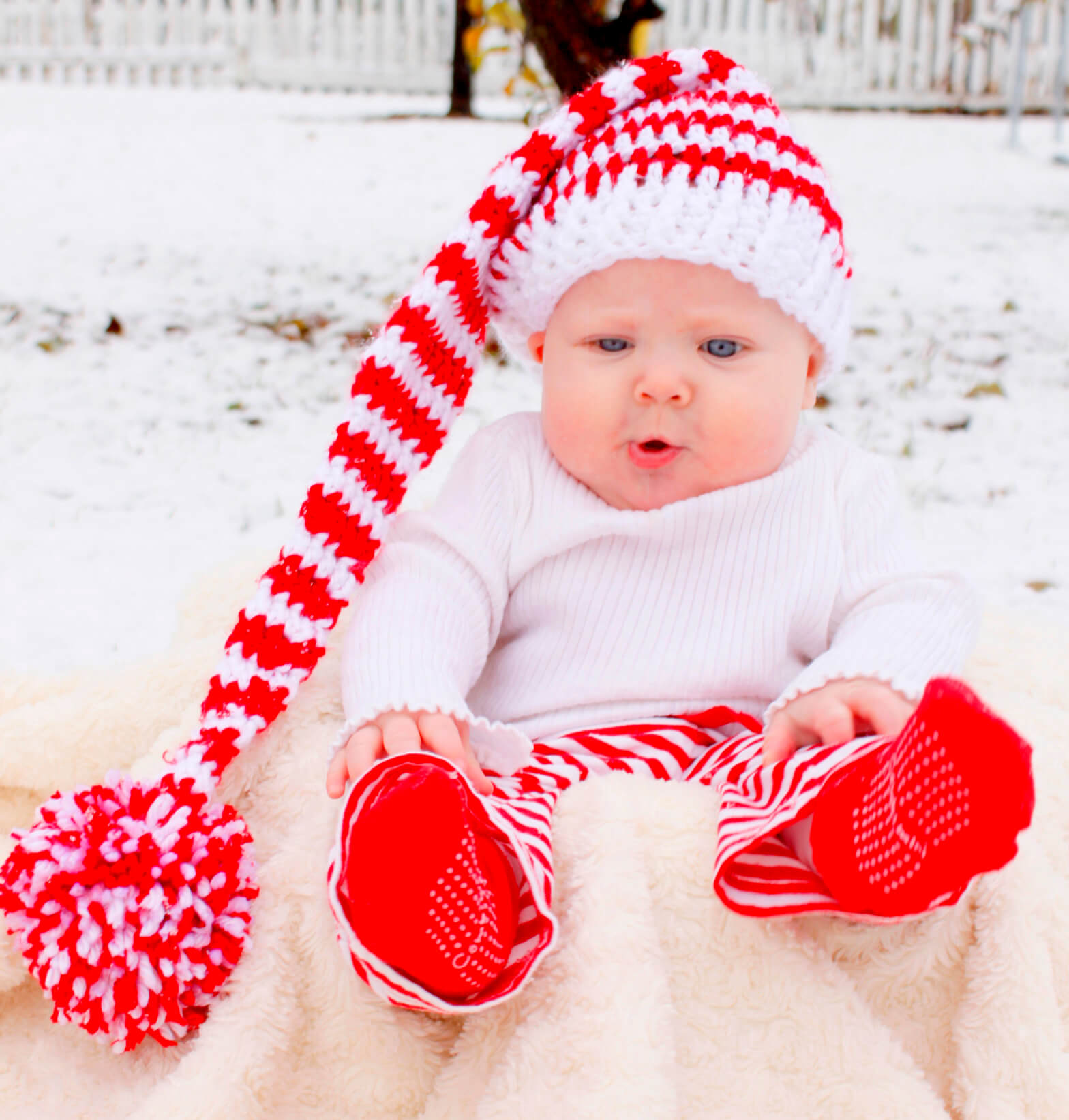 baby christmas hats knitting pattern