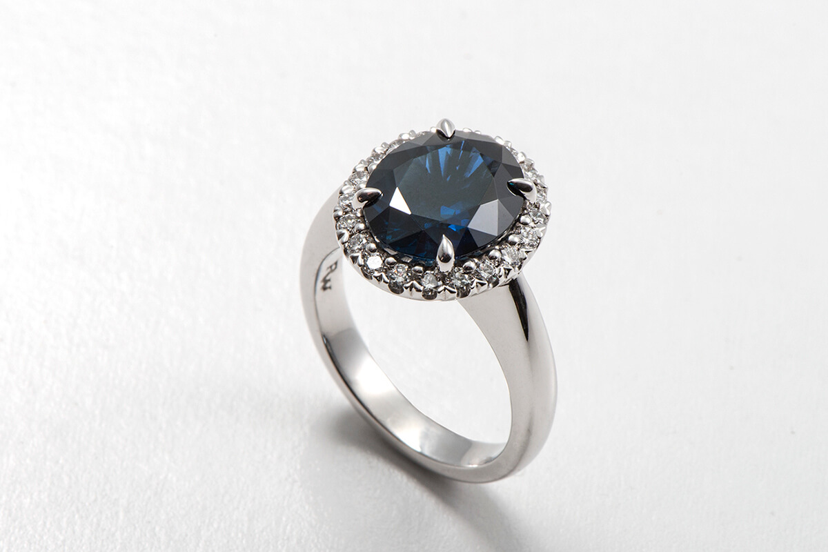 black opal engagement rings with diamonds