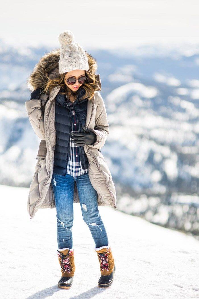 cold weather winter outfits for women
