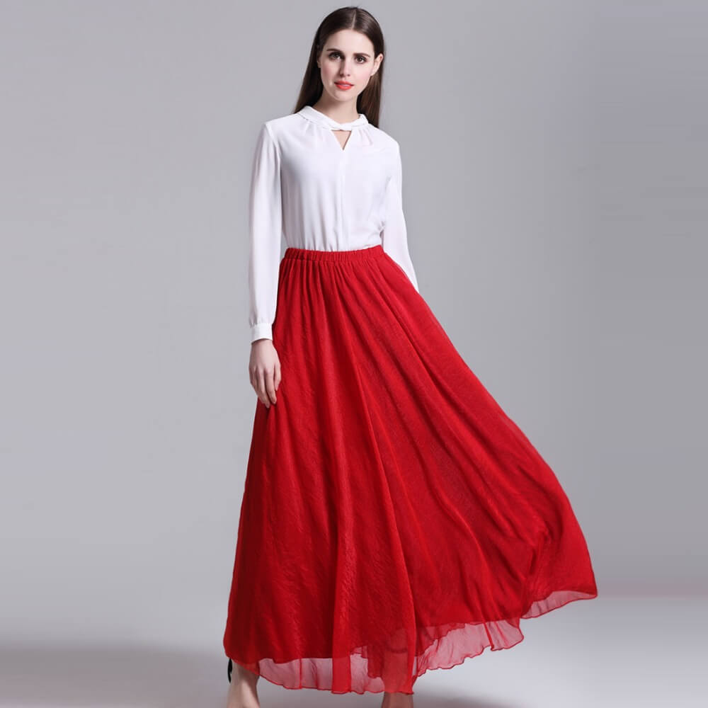 long skirts for women ethnic