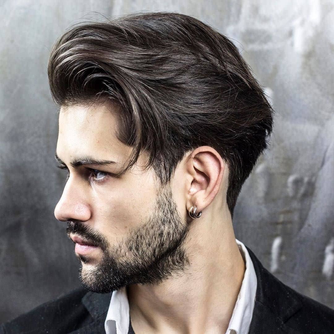 Texture and Long Fringes Hairstyle For Men