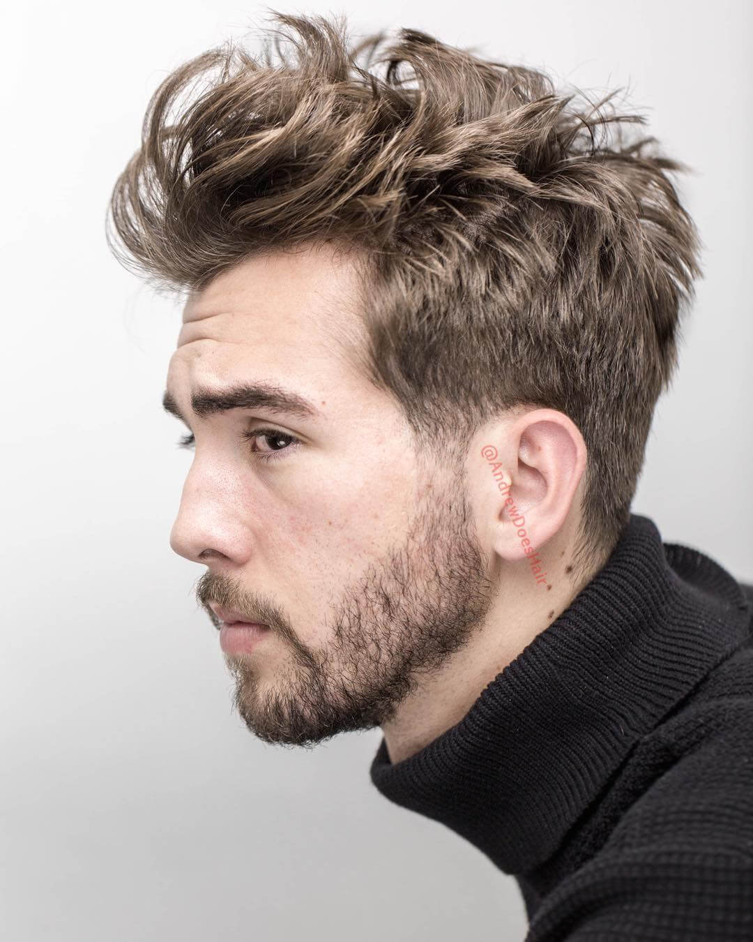 Hand Crazy Spikes Hairstyle For Men