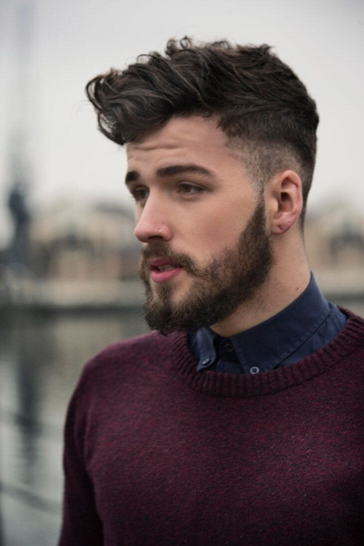 Side Fades with Long Waves Hairstyle For Men