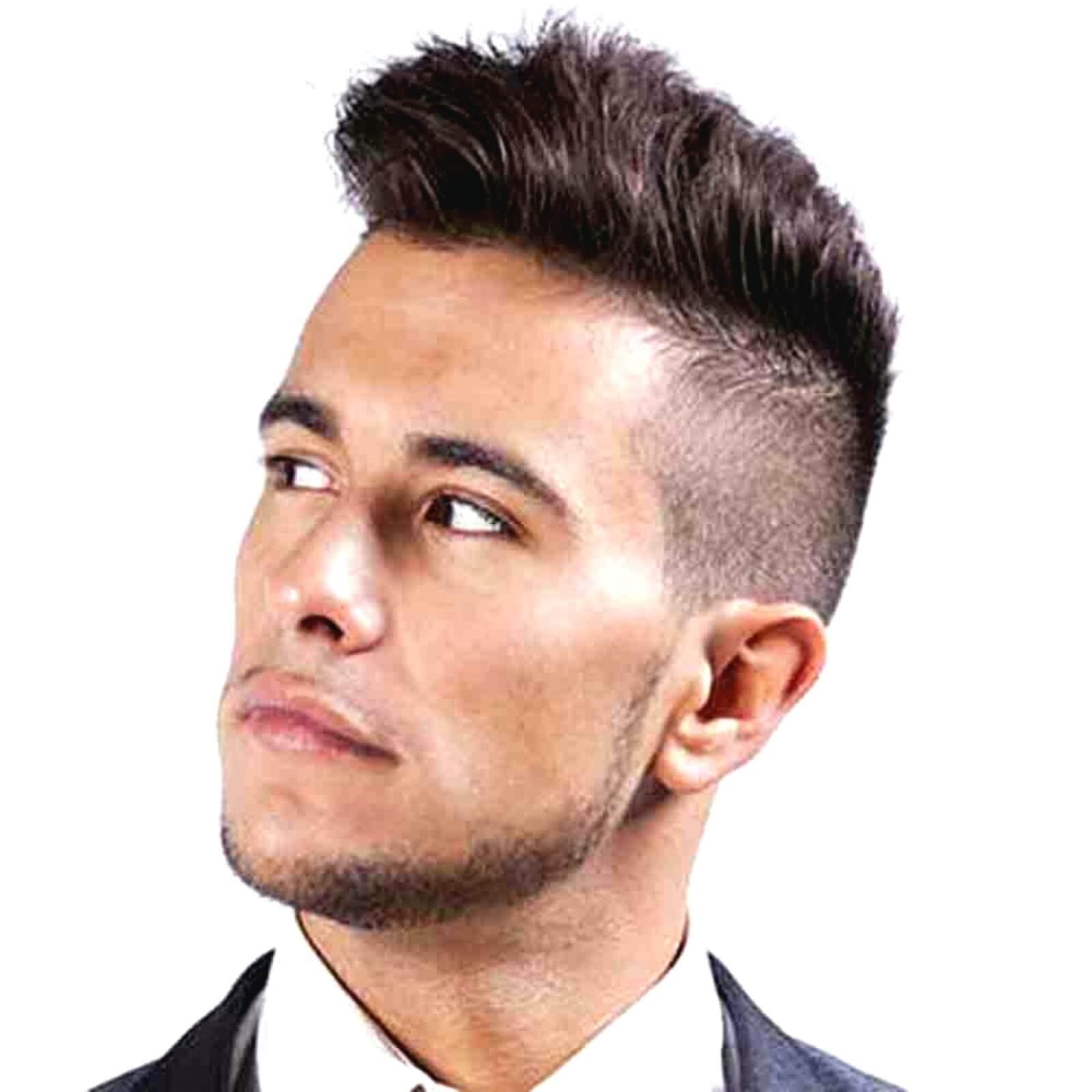 Slick Back Hair with Fewer Fades Hairstyle For Men