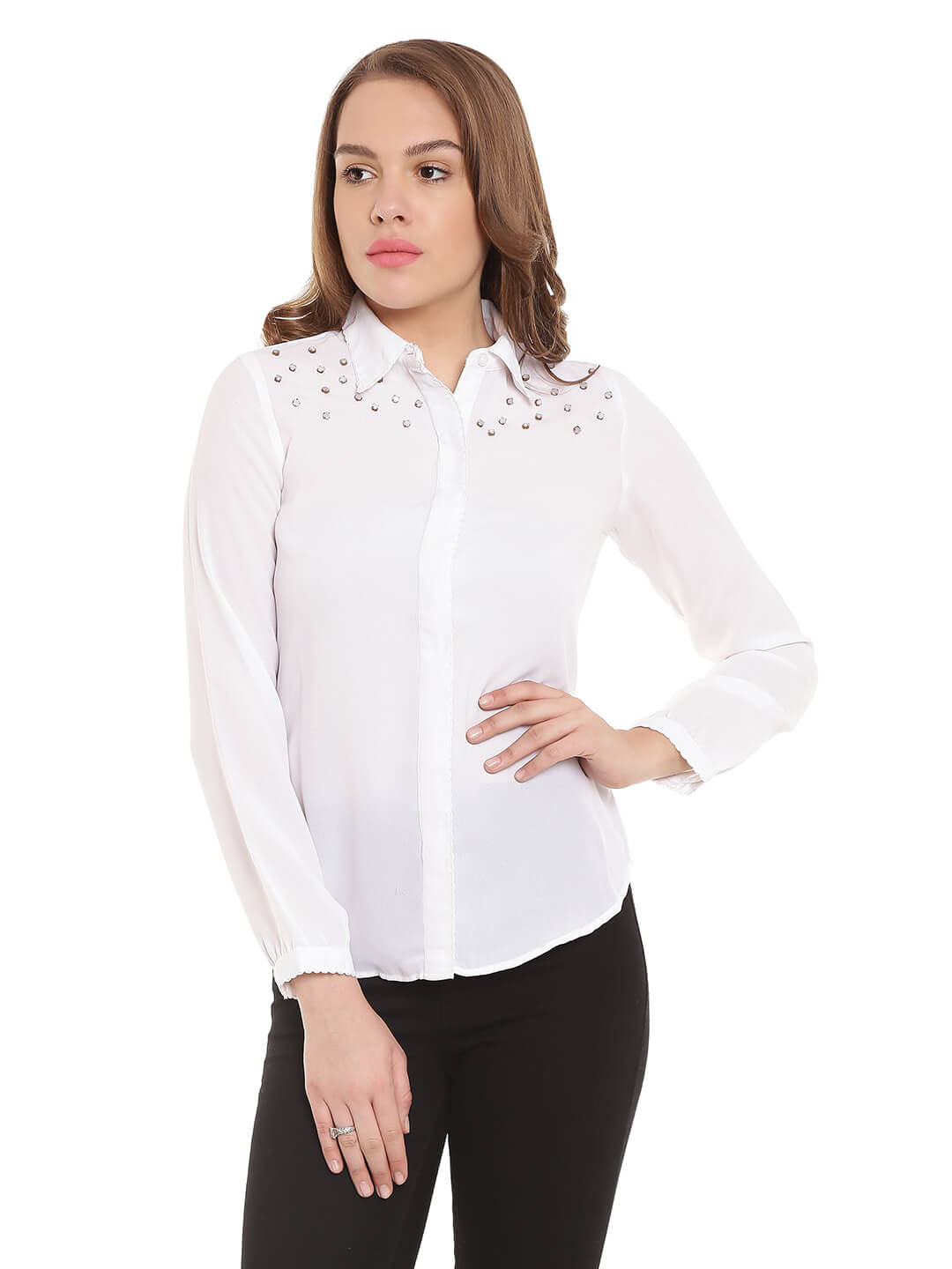 party wear white tops for women