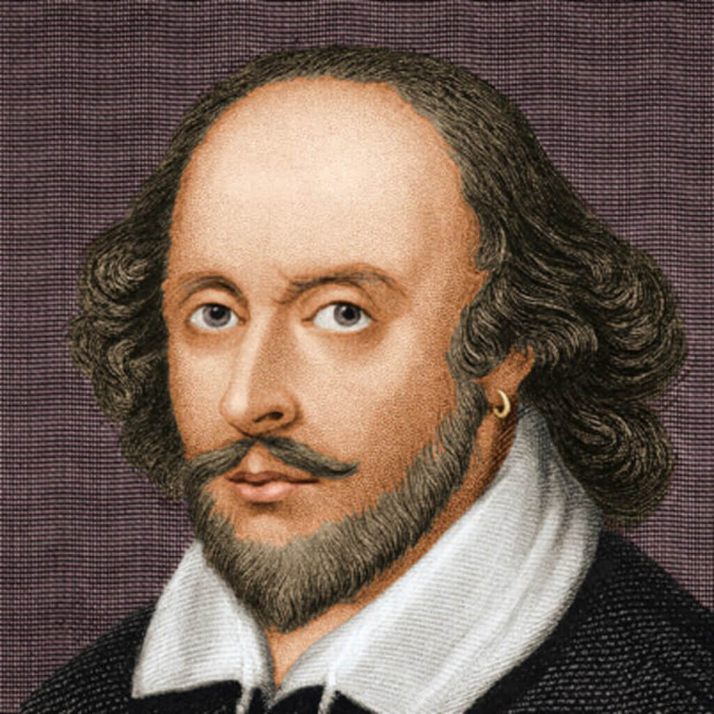 William Shakespeare  a famous men with beards