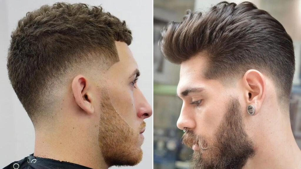 Faded Sides hairstyle for men