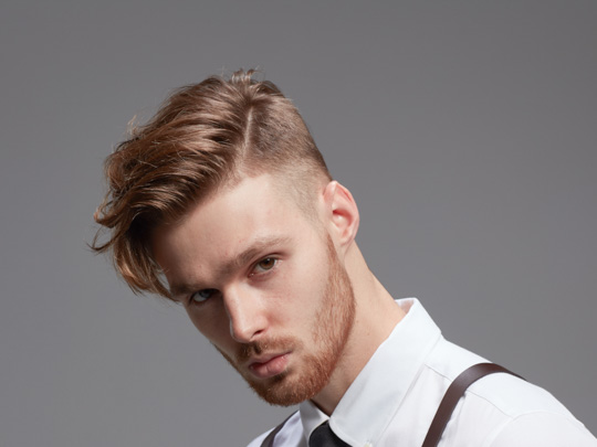 Intense Straight Undercut hairstyle for men