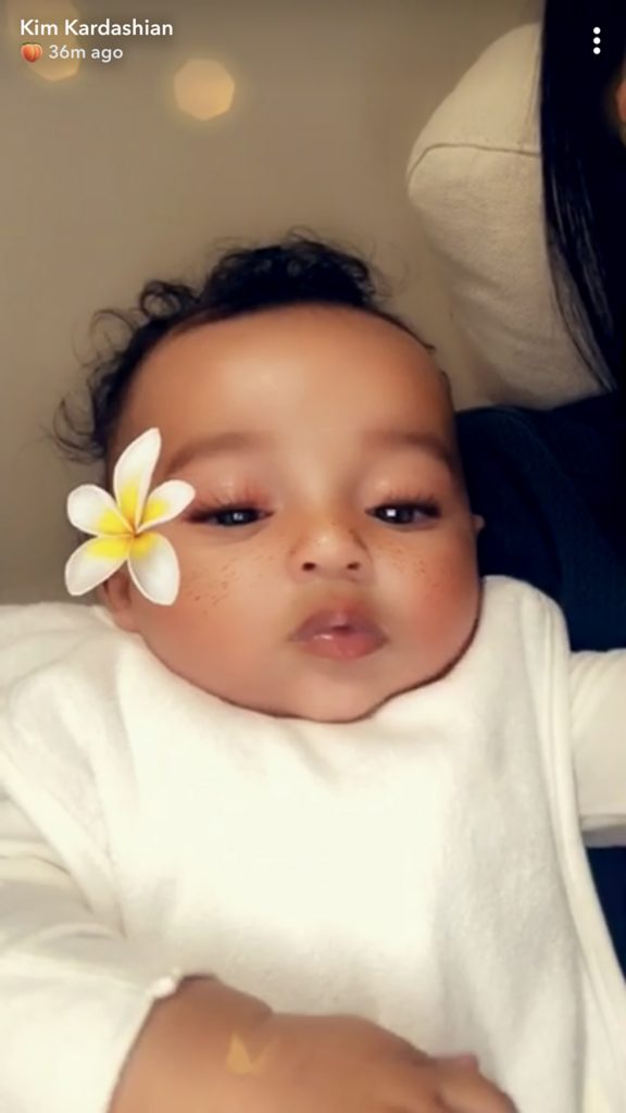 Kim Kardashian cute baby photo