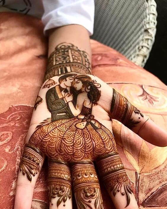 Couple Mehndi Designs