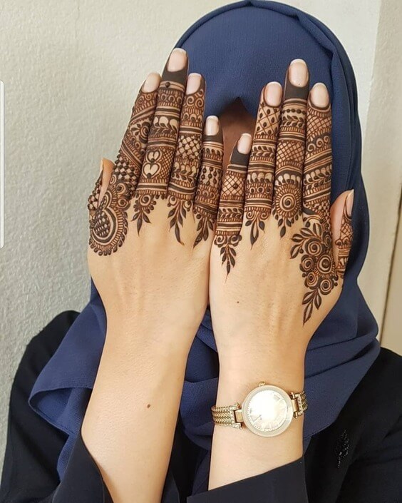 Simple and Elegant Finger Mehndi Design