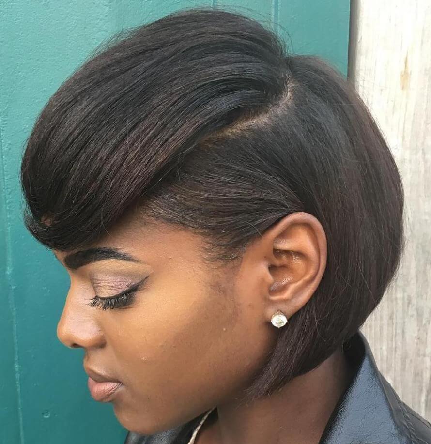 african american feathered bob hairstyles