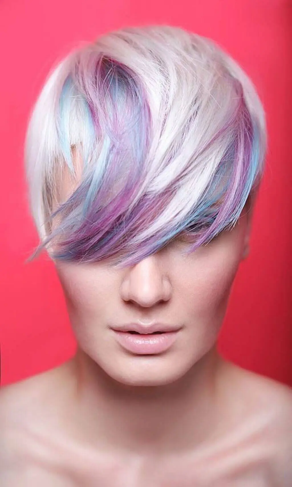 Ultra Unicorn Hair Color – Modern Undercut Pixie