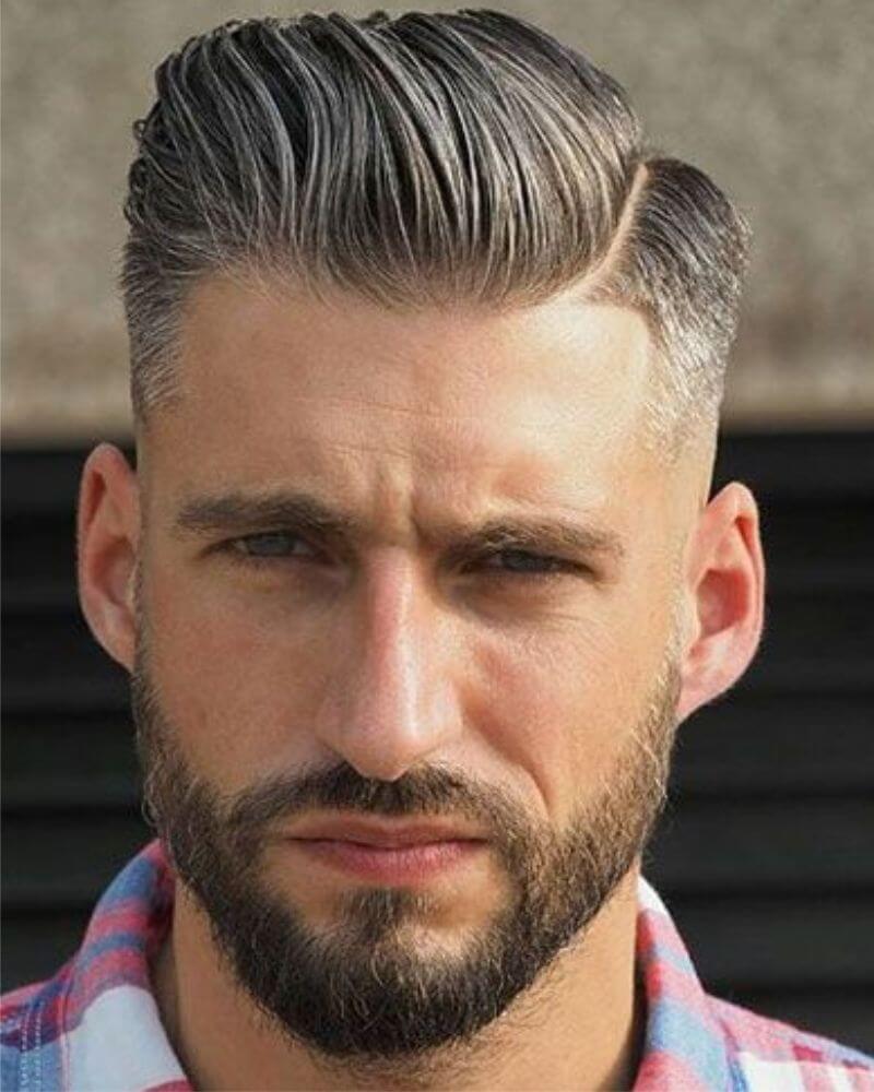 men hairstyles for thick hair and round face