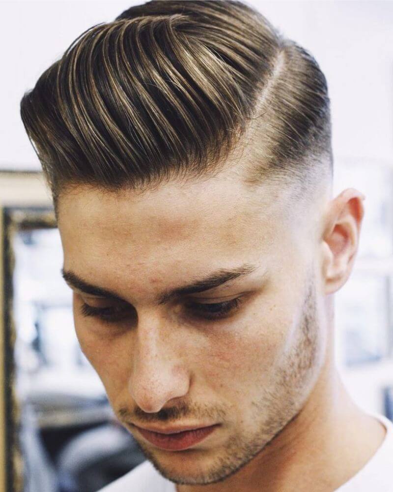 men hairstyles for thick hair and round face