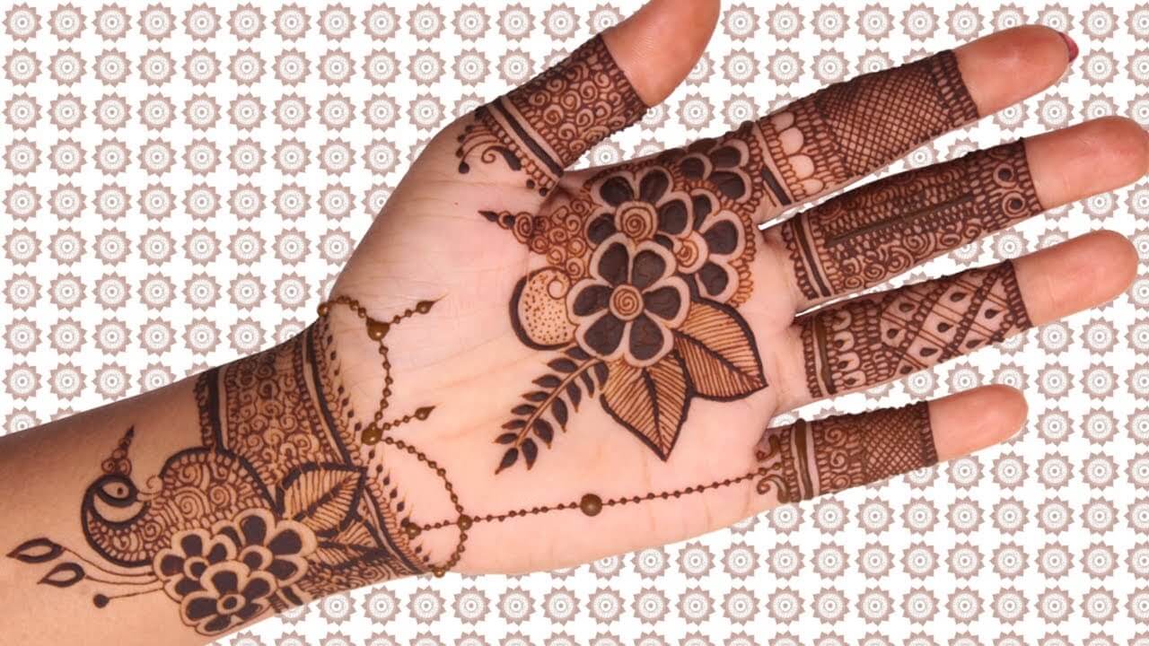 A Simple Mehndi Design For Front Hand Fashionterest