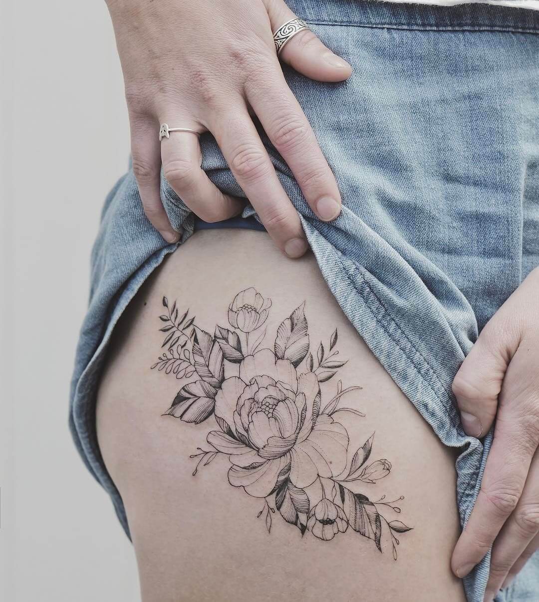 Thigh tattoos for women