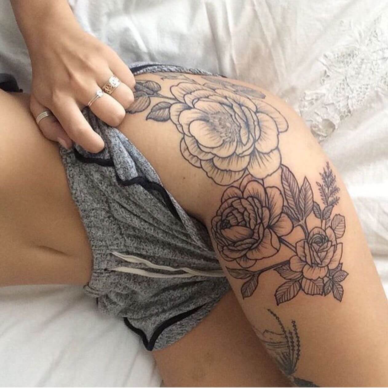 Thigh tattoos for women