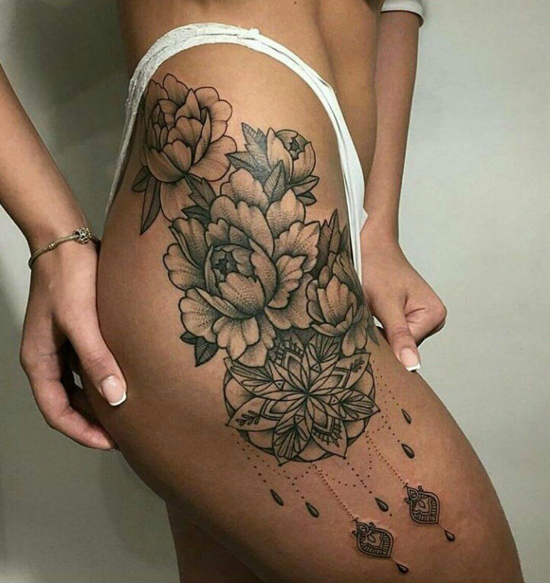 Thigh tattoos for women