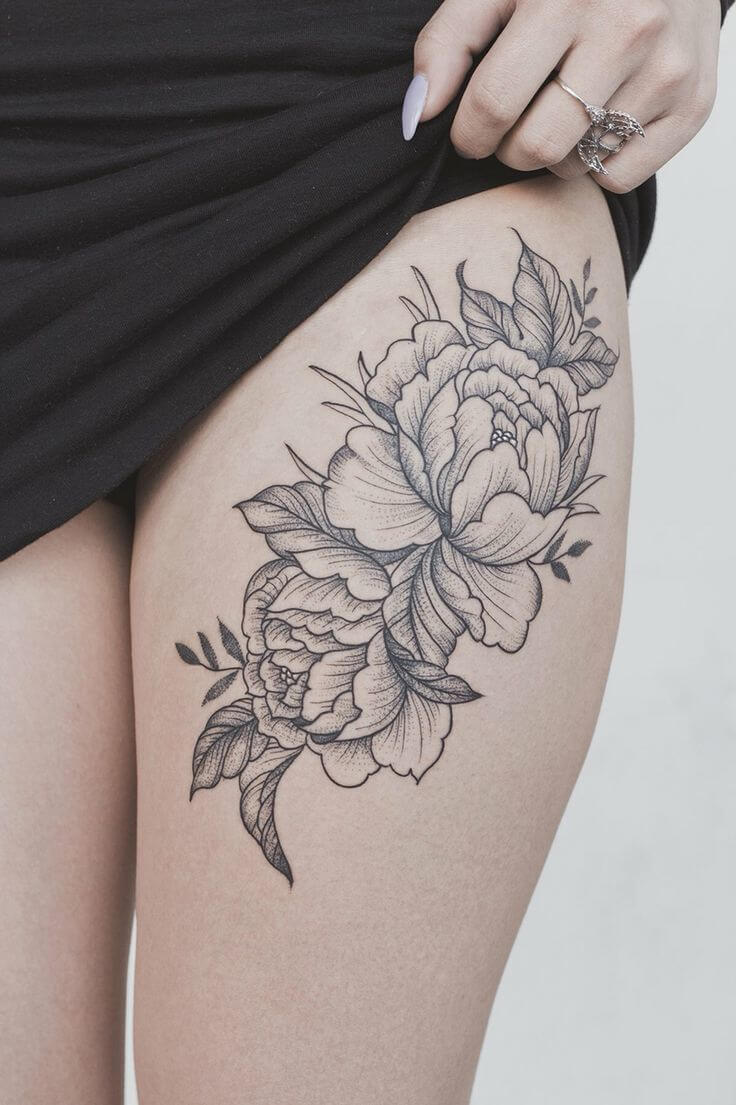 Thigh tattoos for women