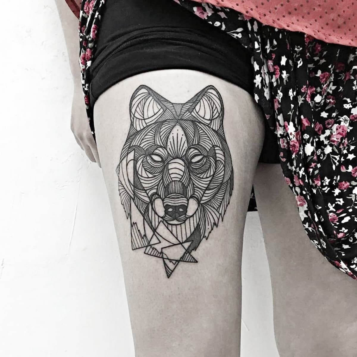 Thigh tattoos for women