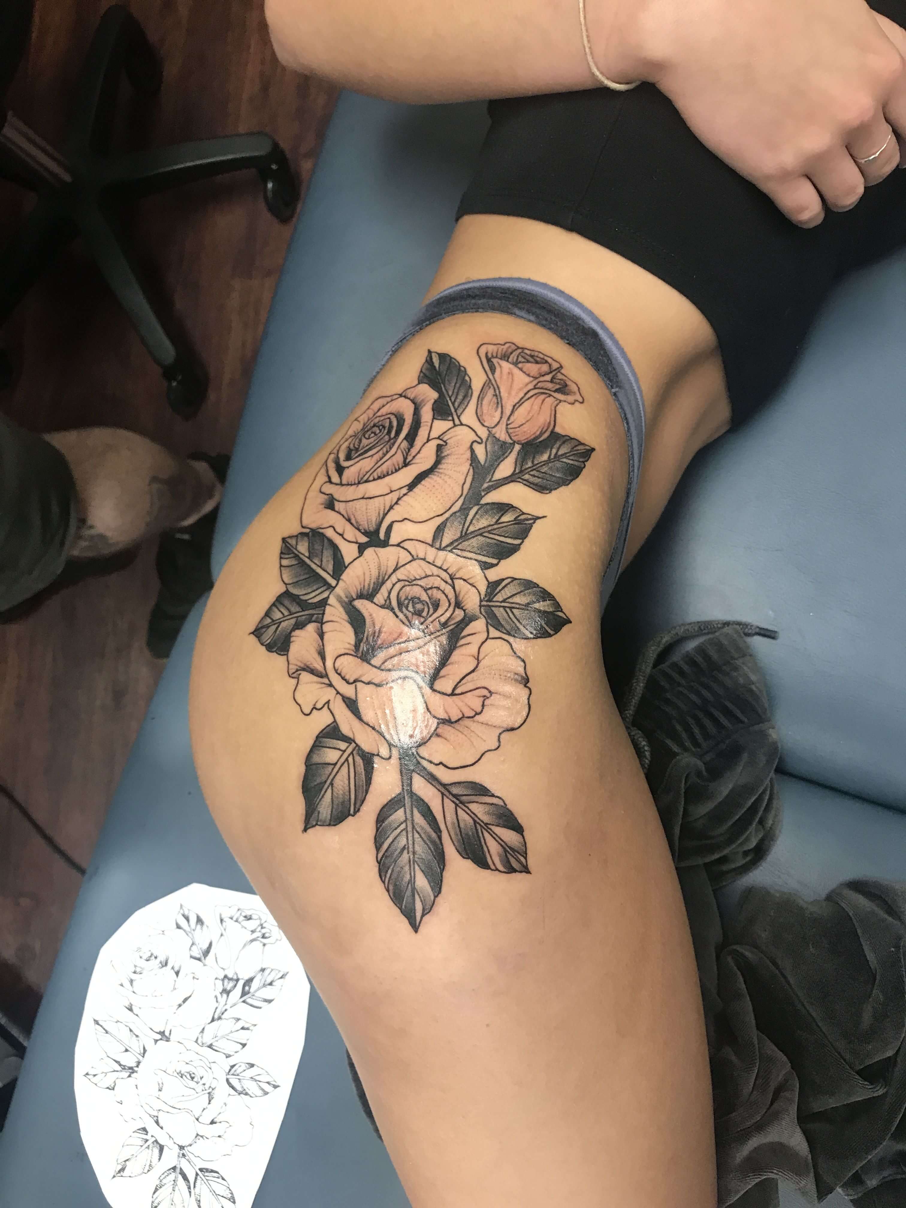 Thigh tattoos for women