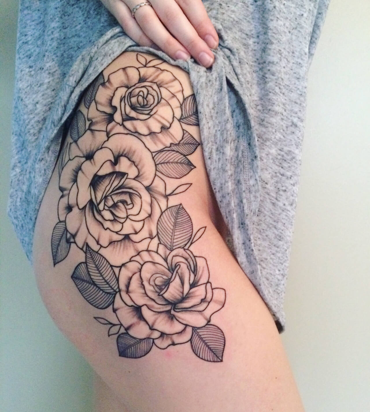 Thigh tattoos for women