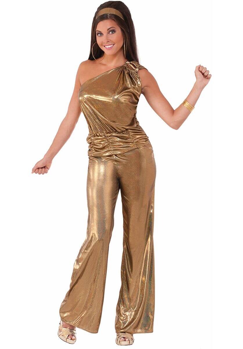 Metallic jumpsuit Birthday Outfits For Women