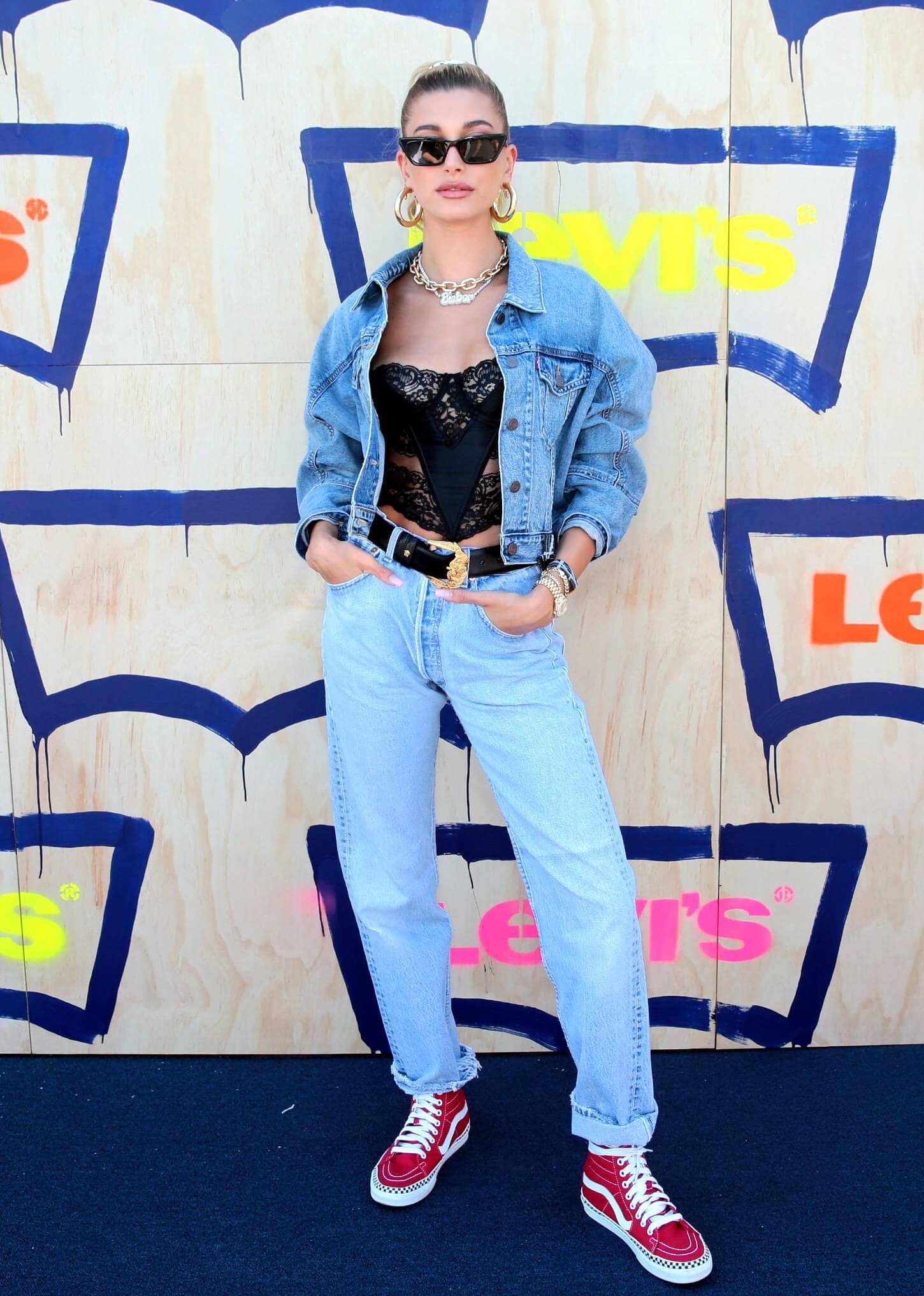 Hailey Bieber in Coachella Celebrity Fashion