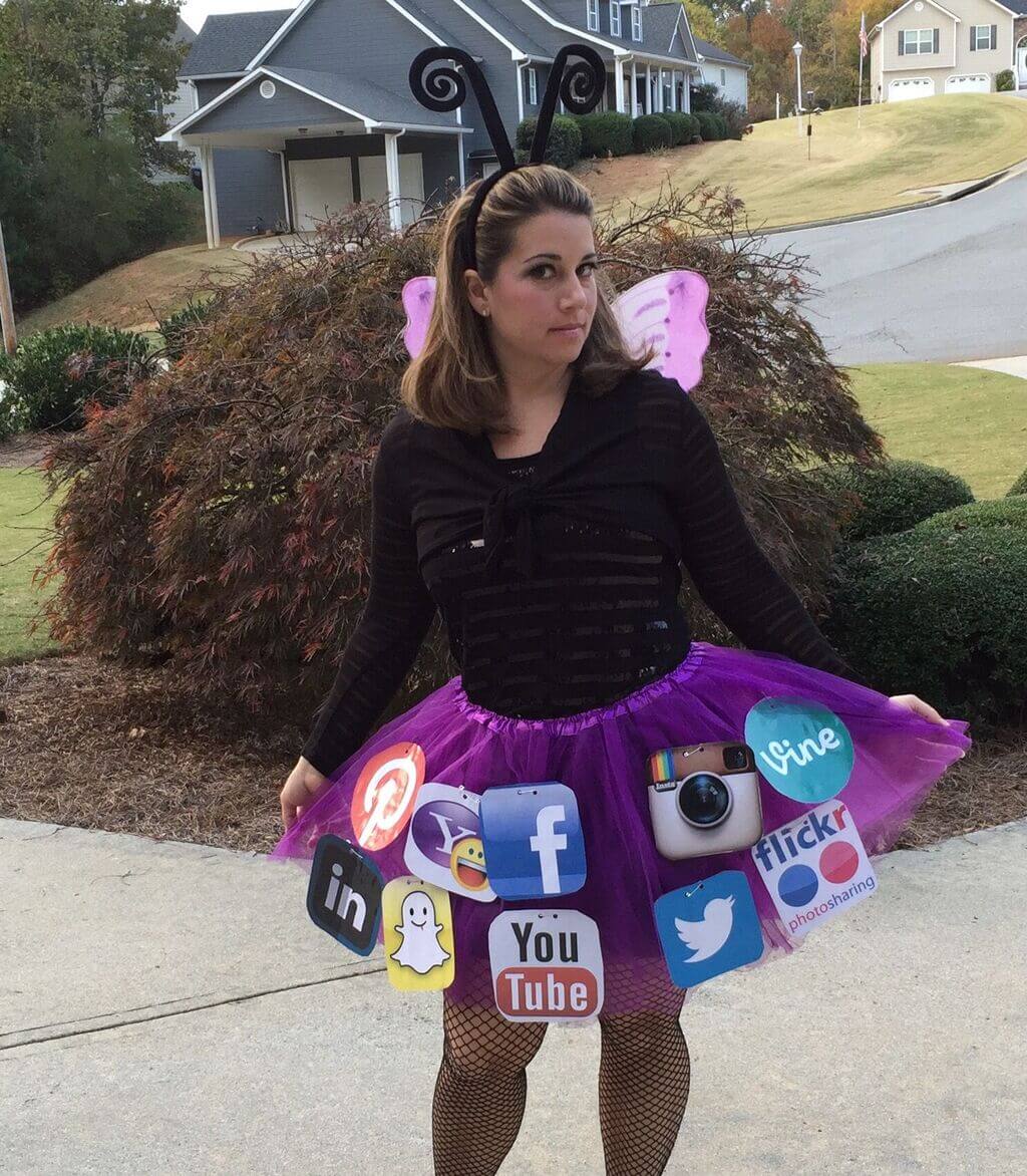 Social Butterfly funny Halloween costumes