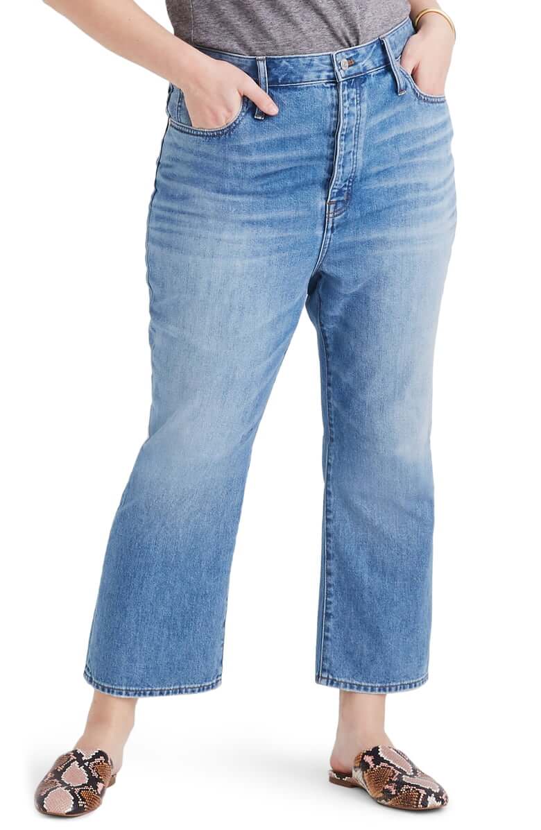 High Waist Bootcut Flare Jeans for Plus Size