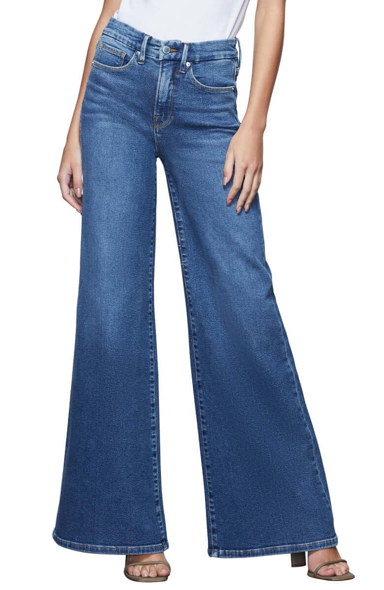 Good America’s Palazzo Wide Leg Jeans