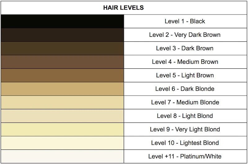 guide for hair color levels find whats your hairs tone