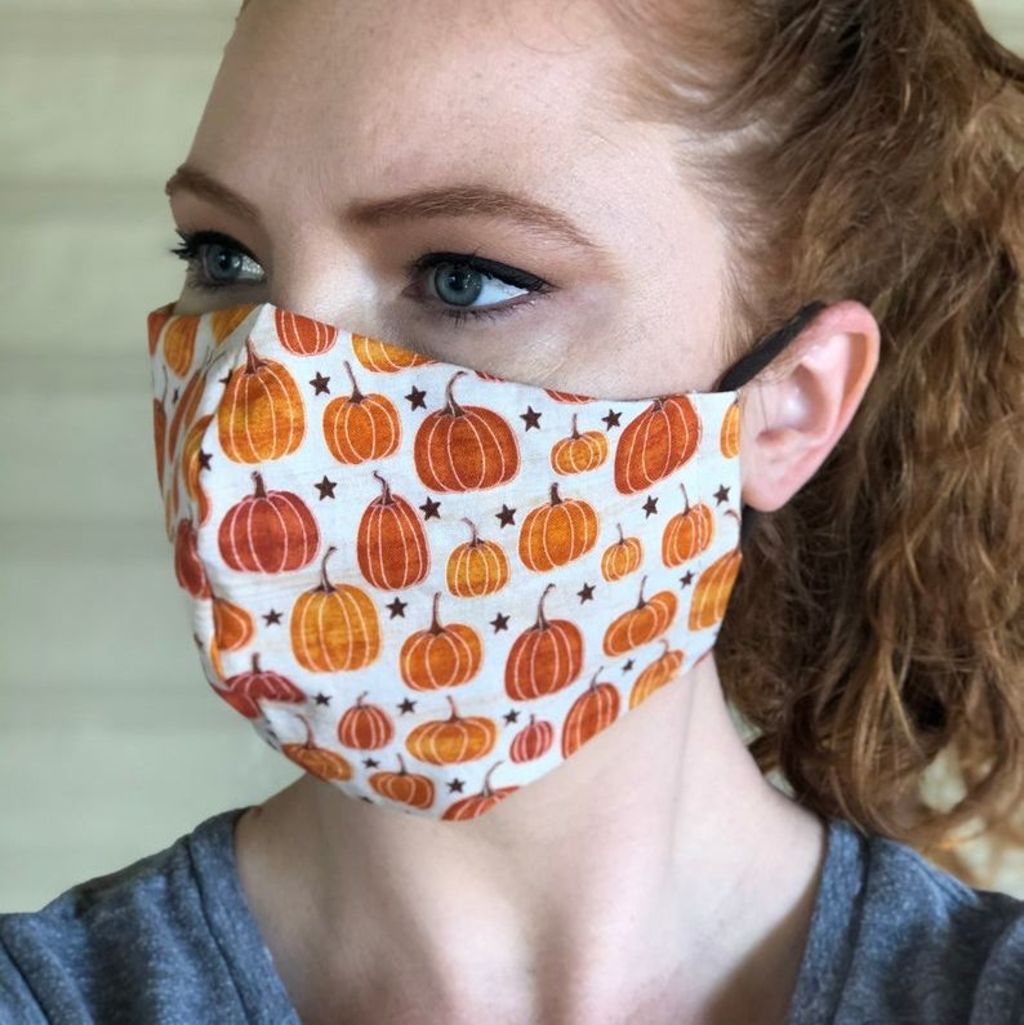 Pumpkins All over Face Mask