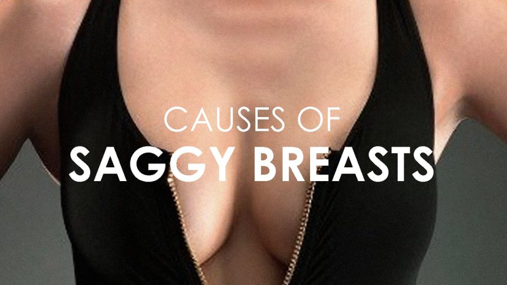 What is the main cause of saggy breasts