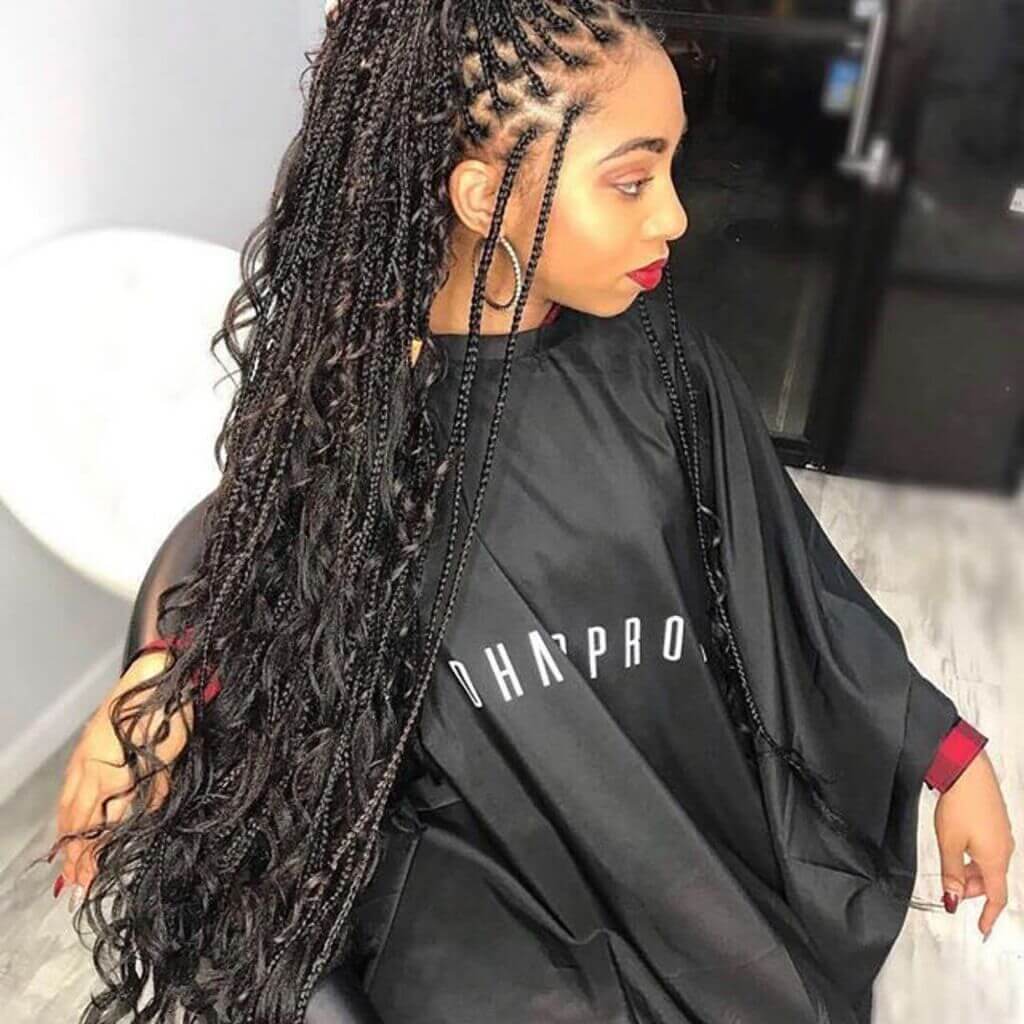 45 Jumbo Goddess Box Braids Hairstyles Pseudoepu 