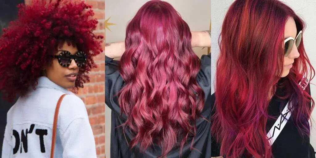 Burgundy Hairs with a Shade of Pink