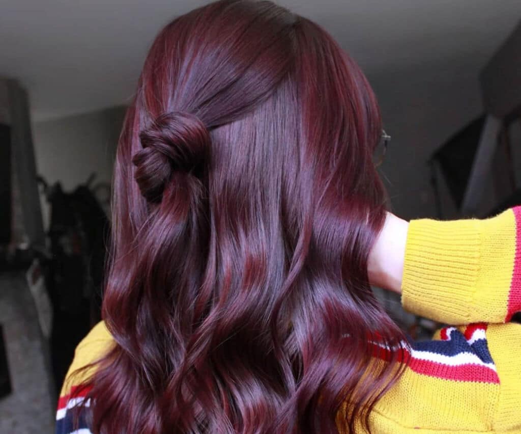 burgundy hair dye