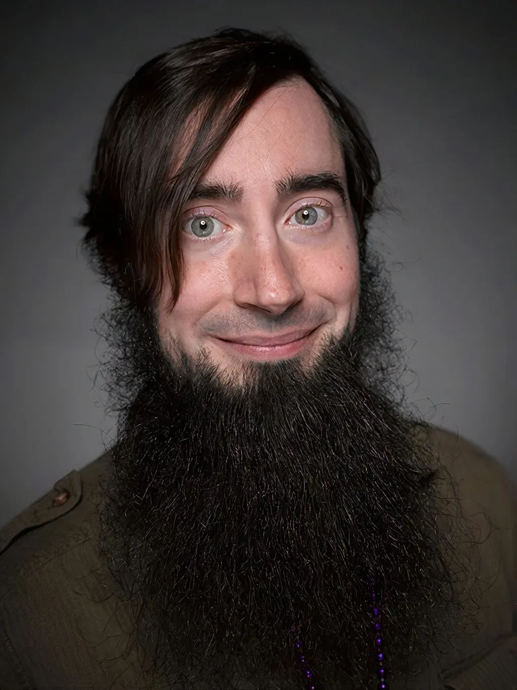 Medium-Length Beard Without Mustache